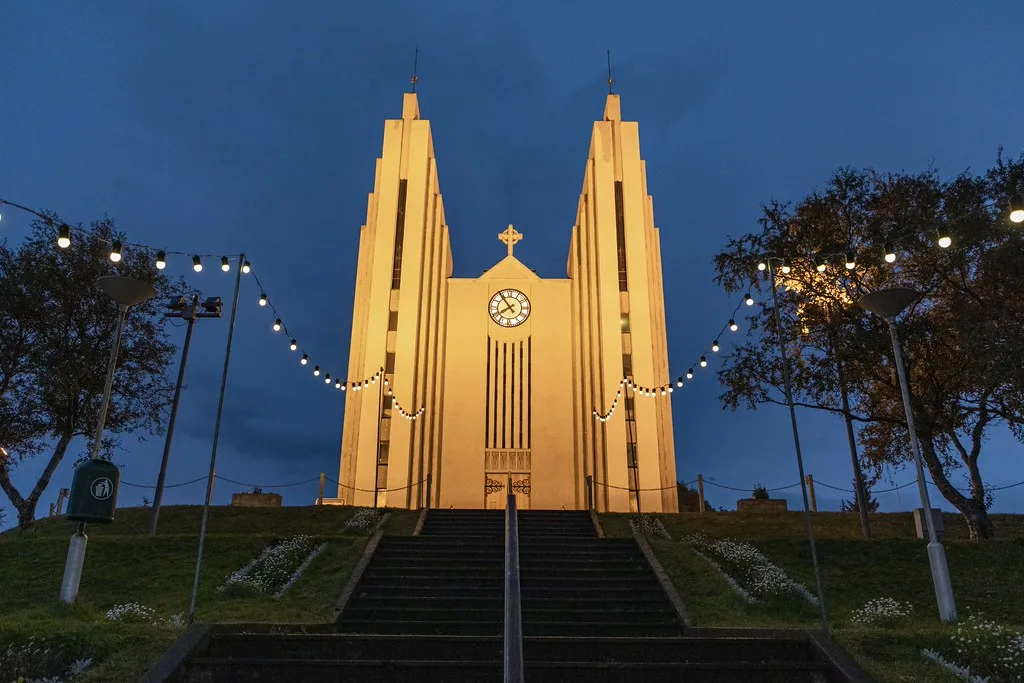 Akureyri harbor and waterfront