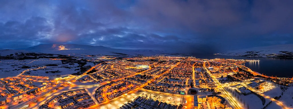 Panoramic view of Akureyri
