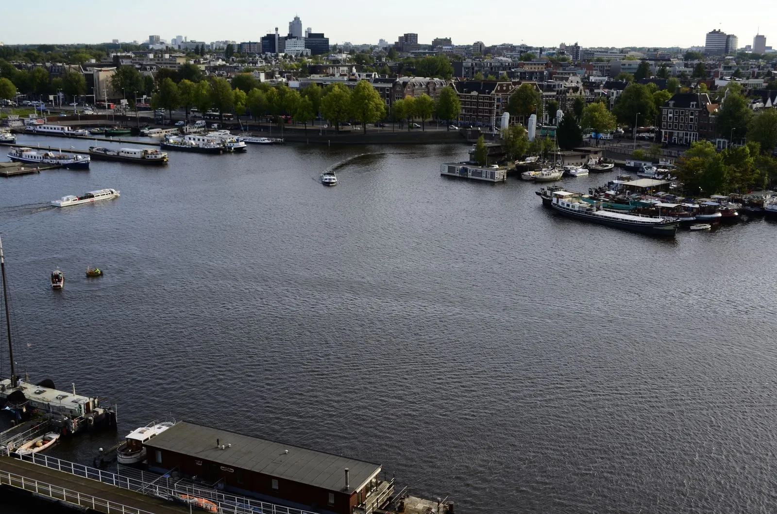 Amsterdam cityscape panorama