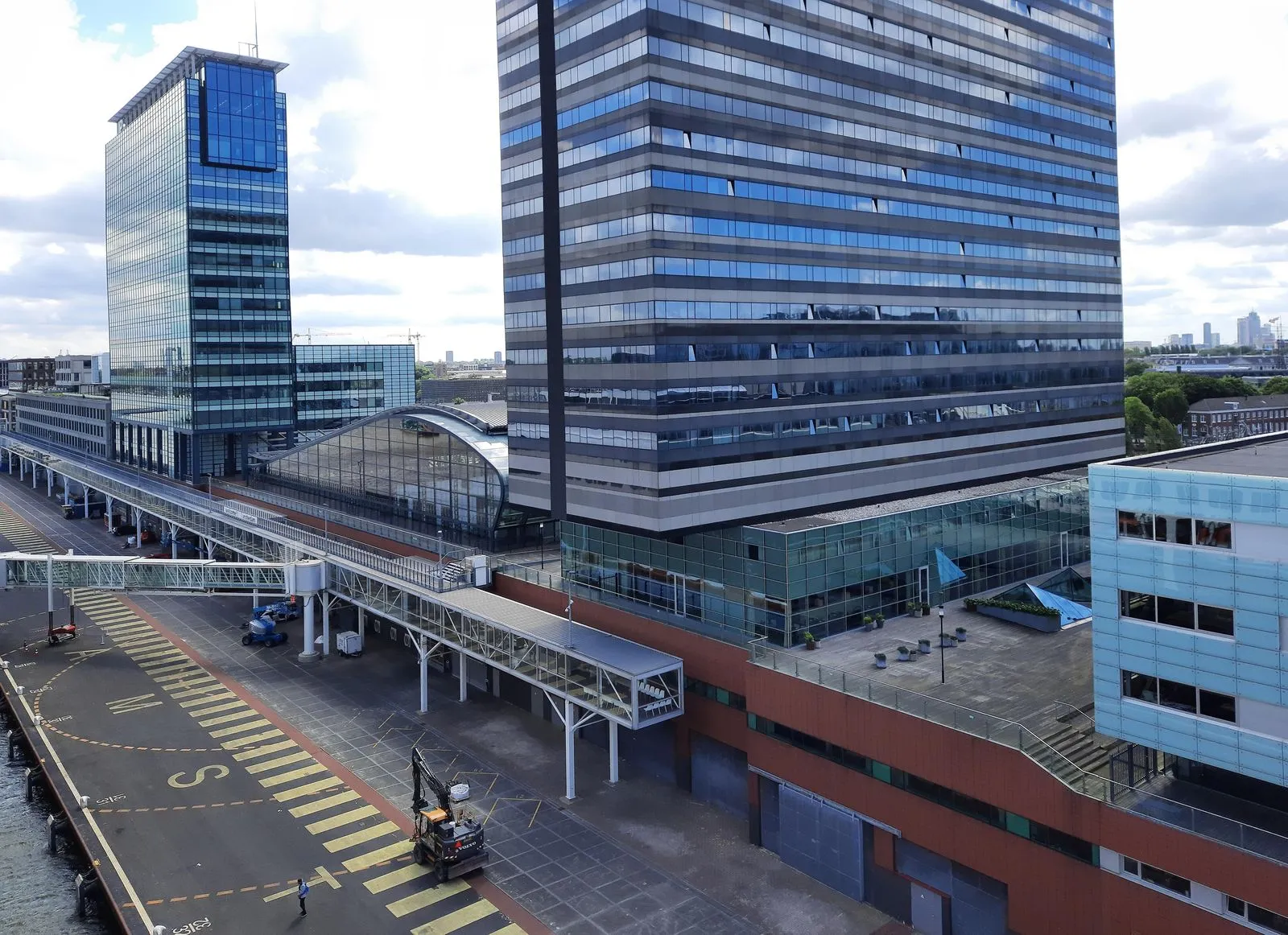 Port of Amsterdam harbor view