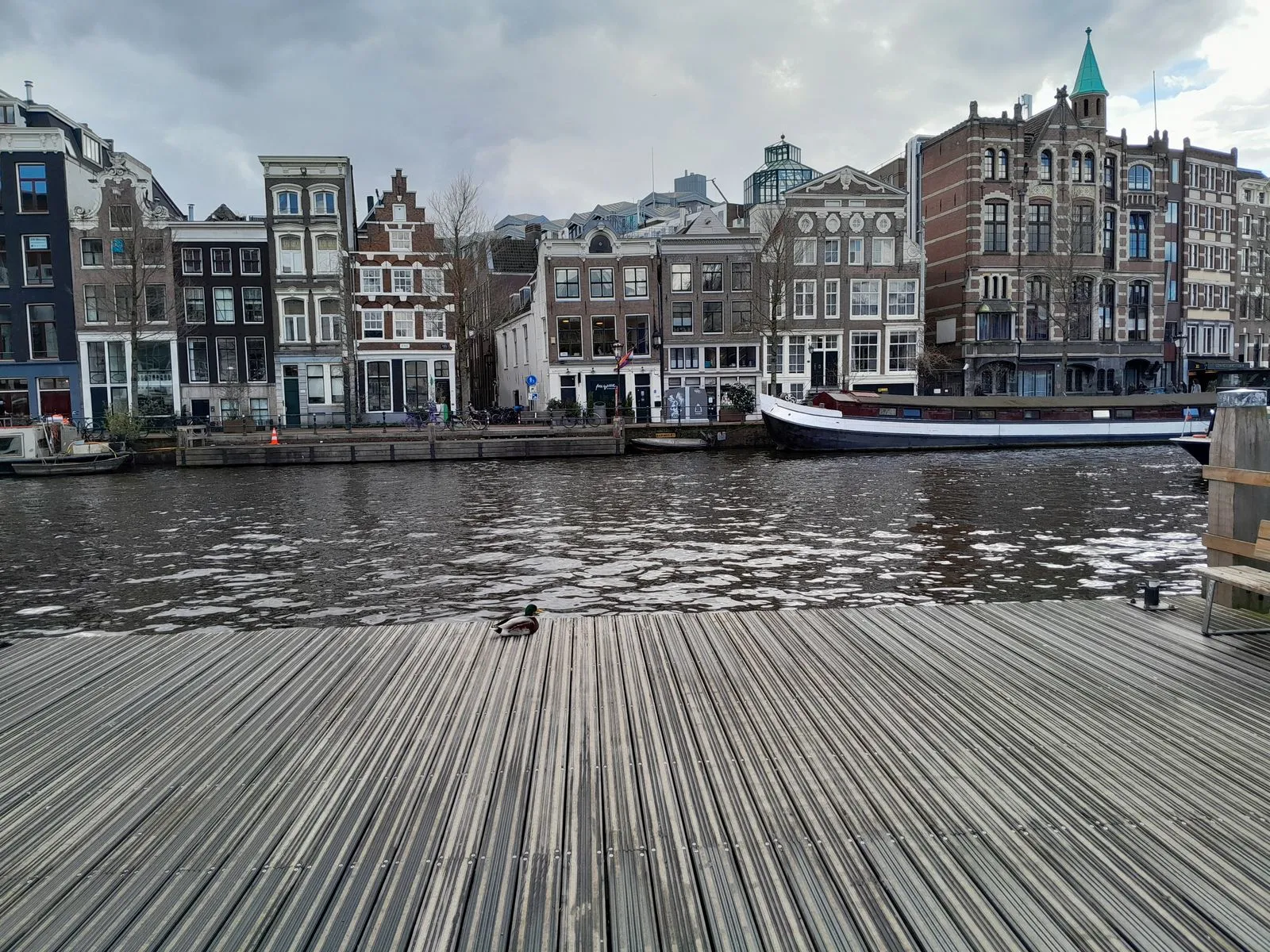 Amsterdam winter view