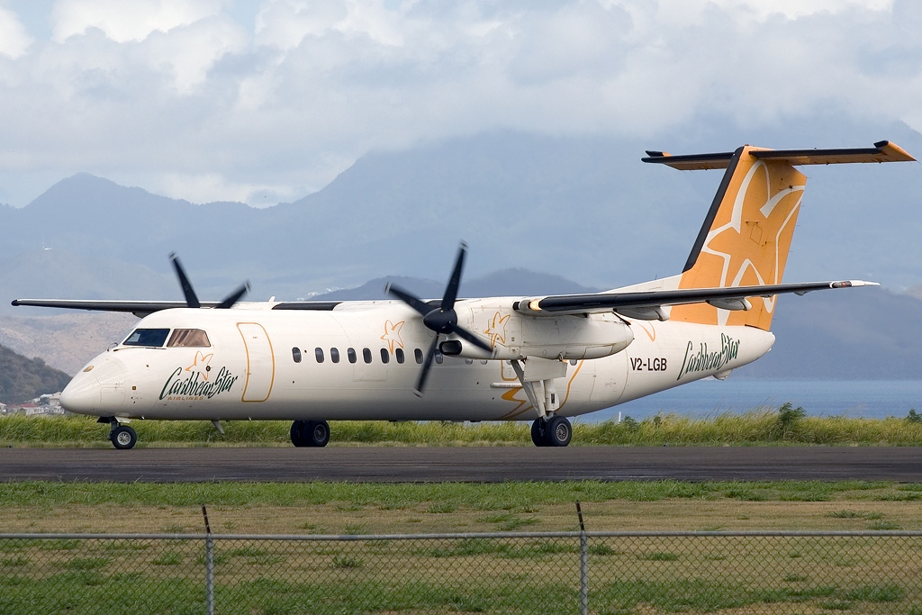 Panoramic sunset view from Shirley Heights looking over English Harbour and the Caribbean Sea