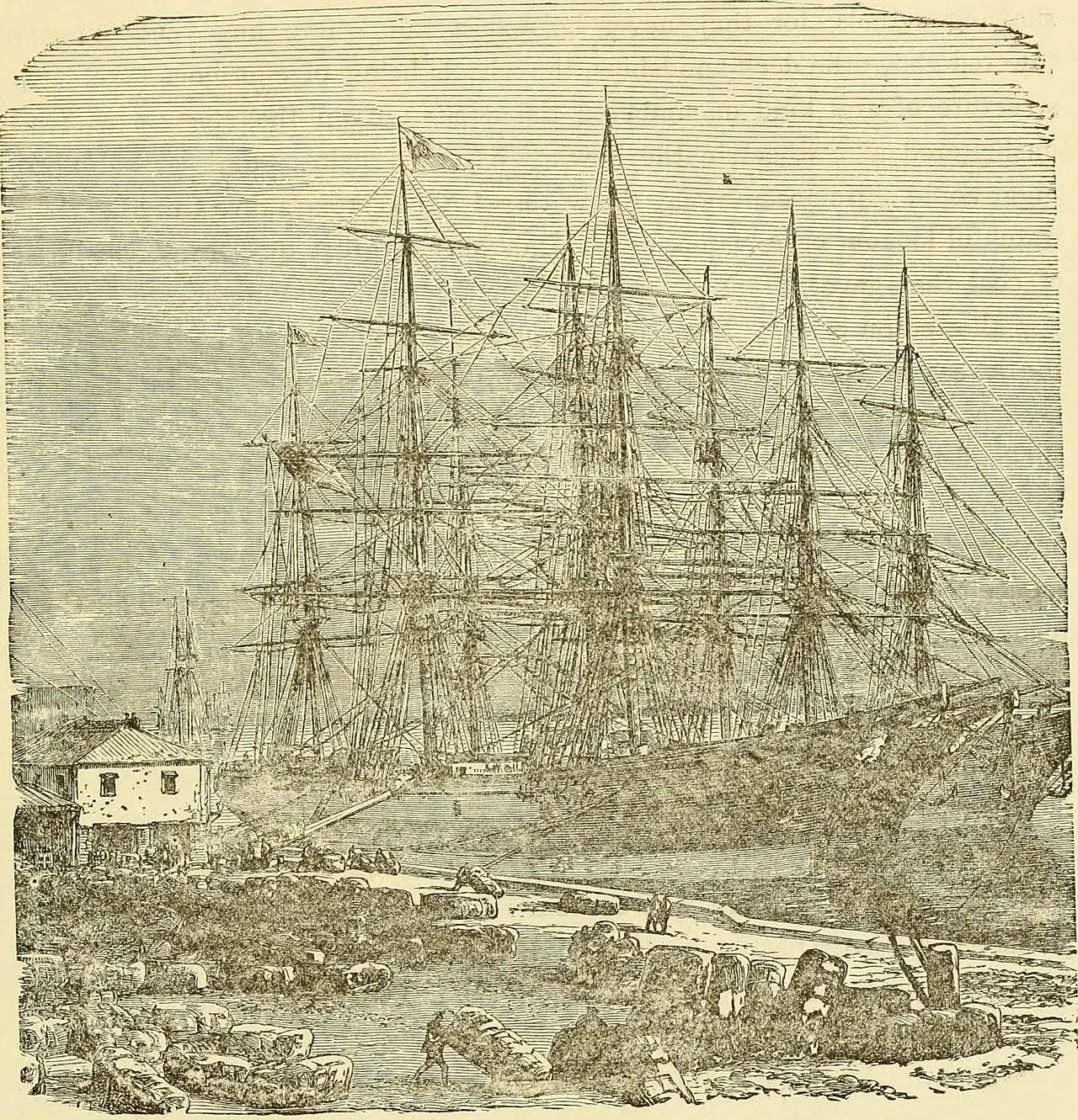 Ancient weathered headstones in Granary Burying Ground with fall foliage