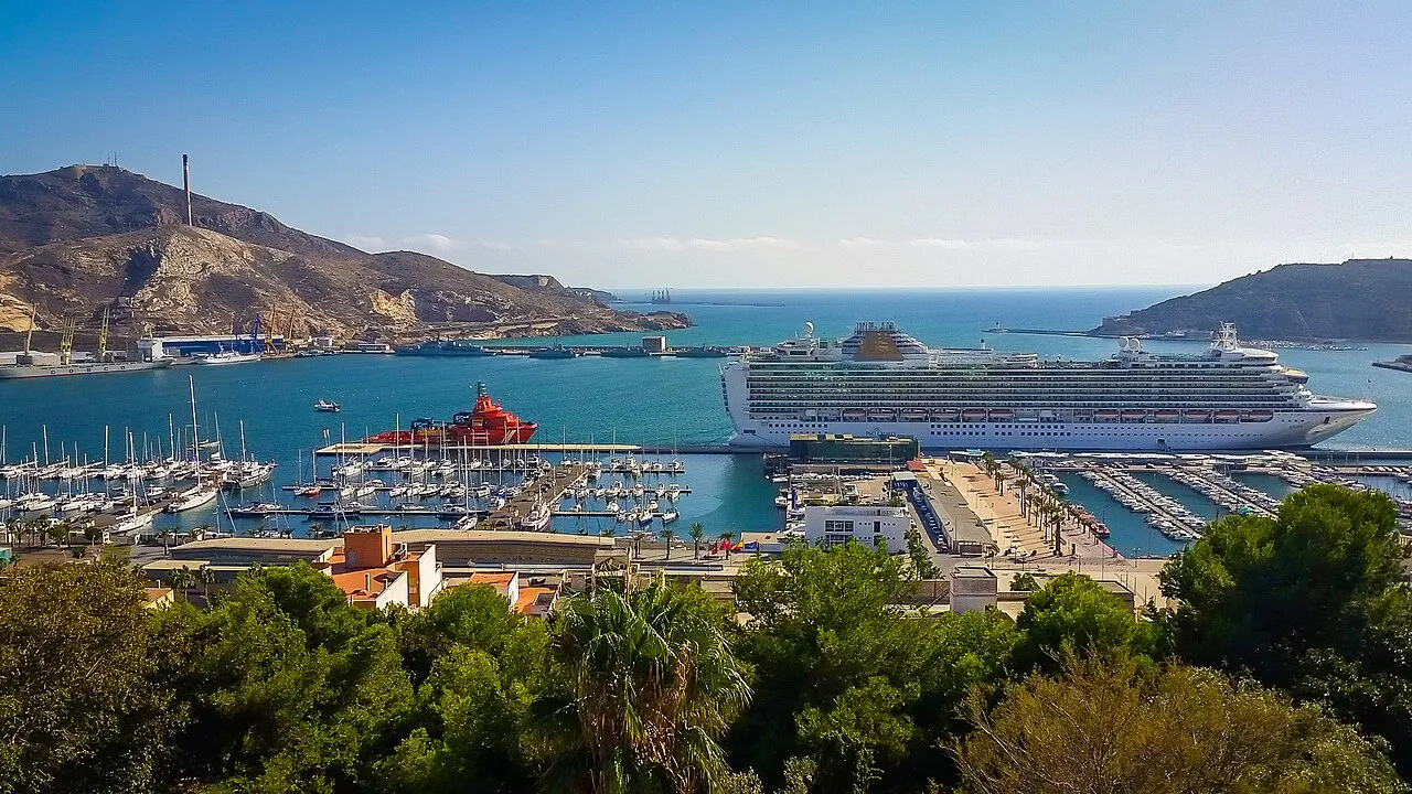 Cartagena, Spain harbor view