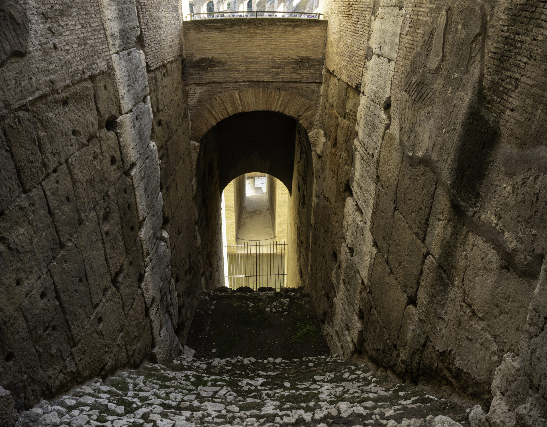 Trevi Fountain with tourists tossing coins