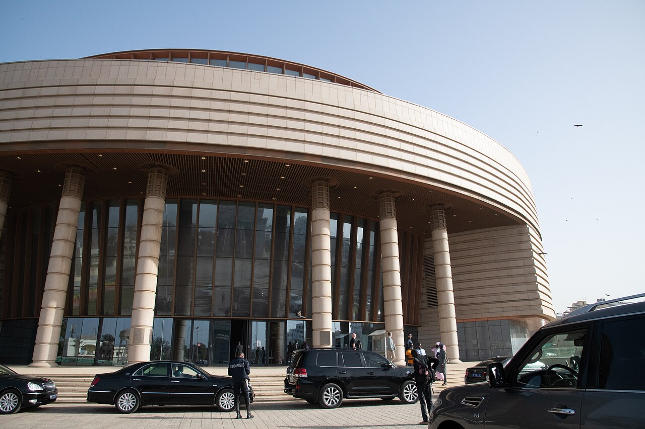 Museum of Black Civilizations modern building in Dakar