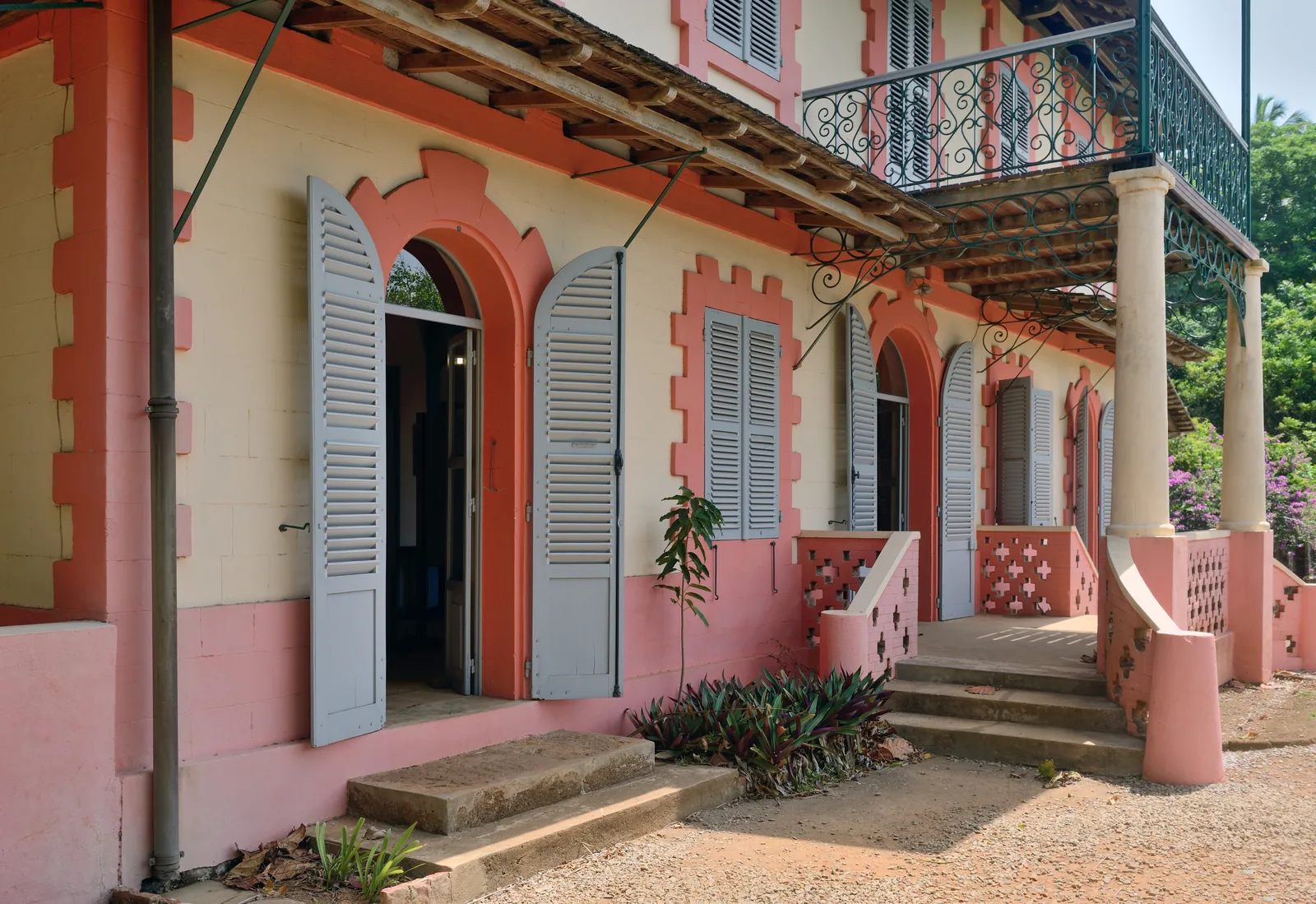 The museum of the penal colony on Île Royale, housed in the former prison director's house