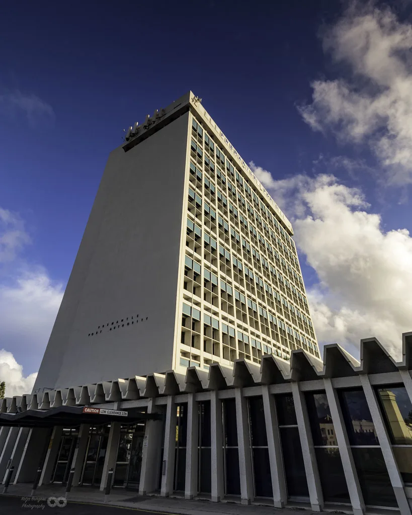 Fremantle Prison limestone facade and entrance gatehouse