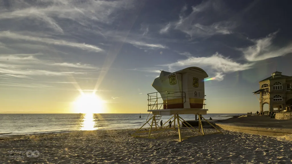 Cappuccino Strip on South Terrace with outdoor cafe seating and heritage facades