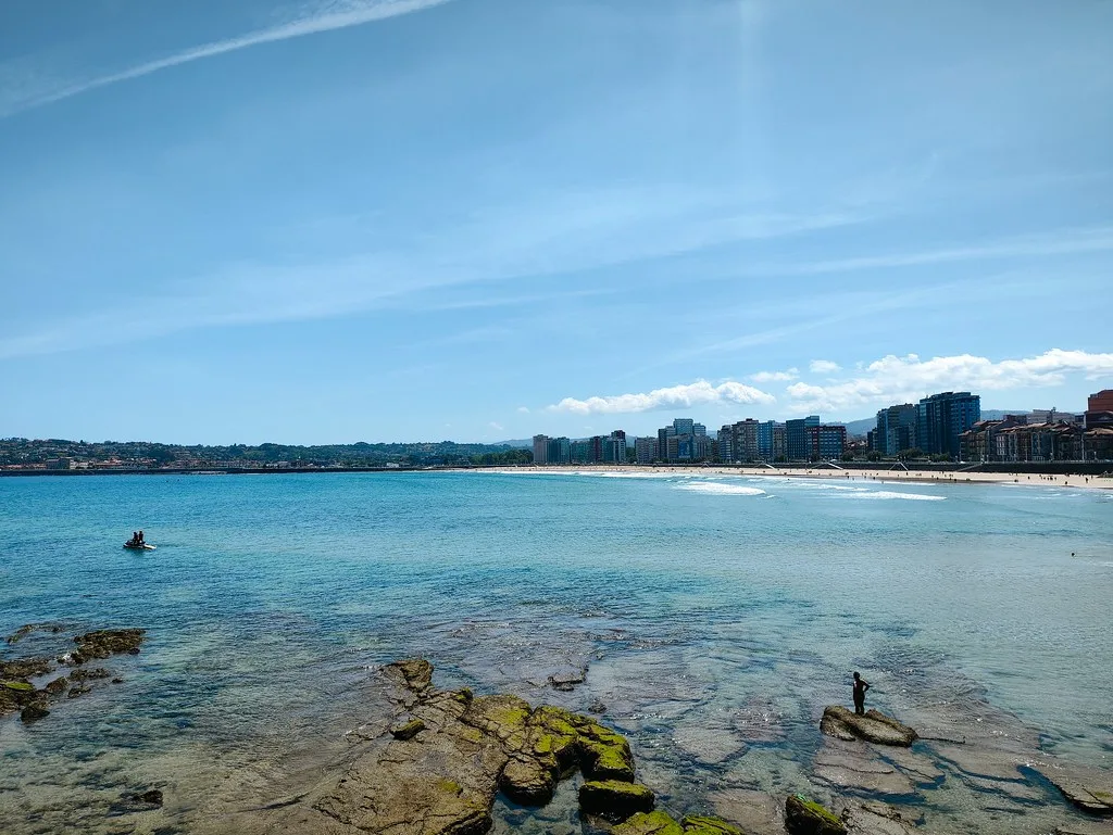 Panoramic view of Gijon