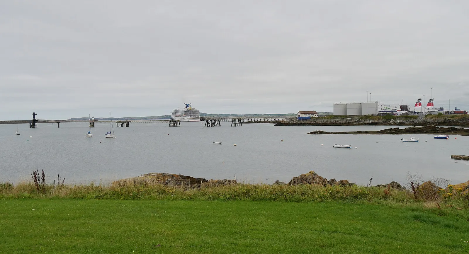 Holyhead harbor view