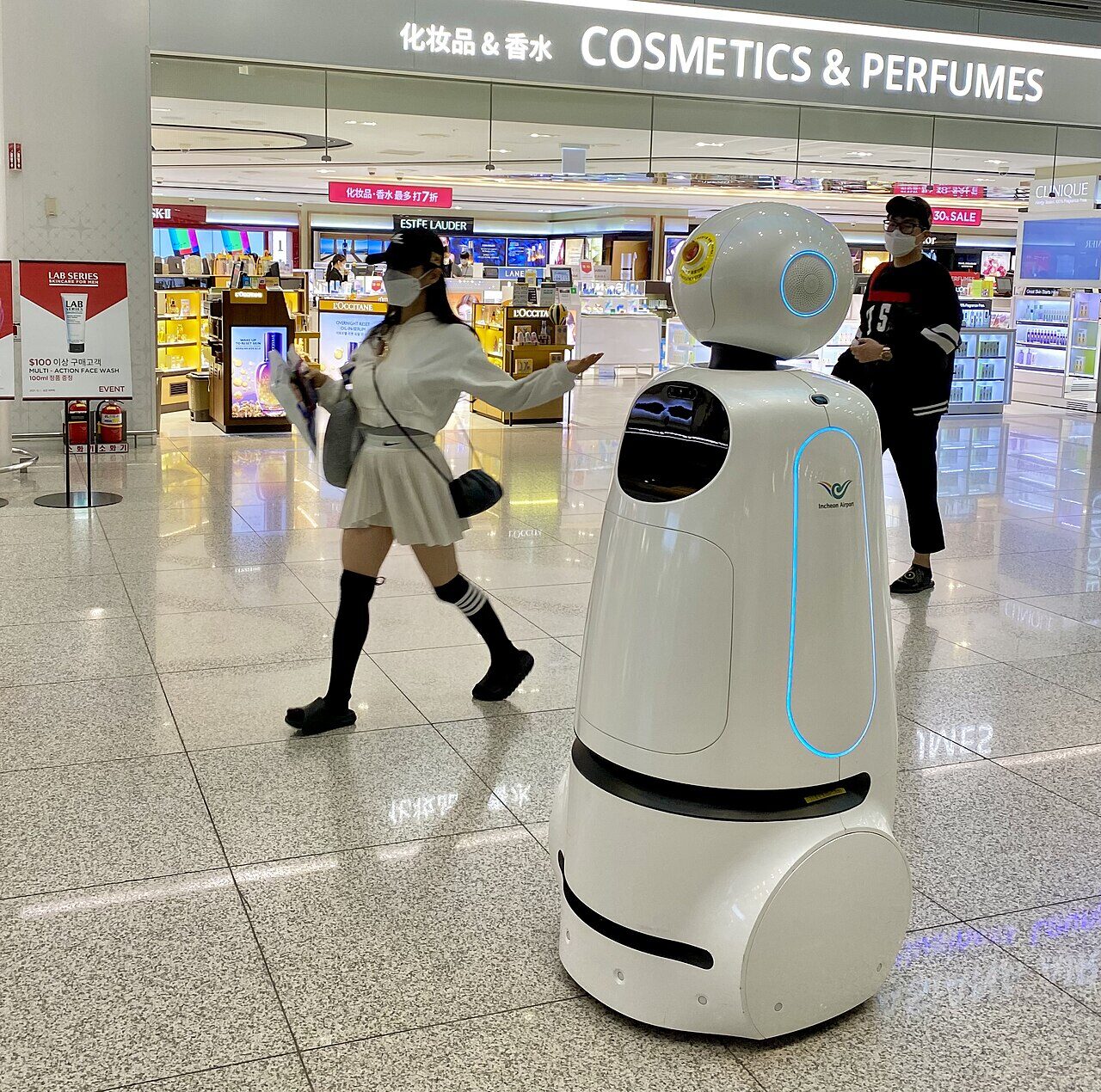 Traditional Korean Buddhist temple nestled in the green hills above Incheon city