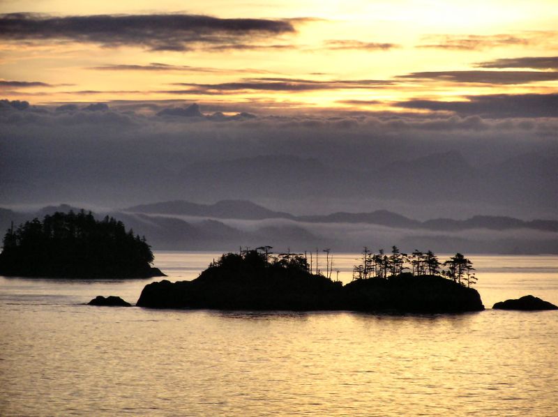 Forested islands and calm waters of the Inside Passage