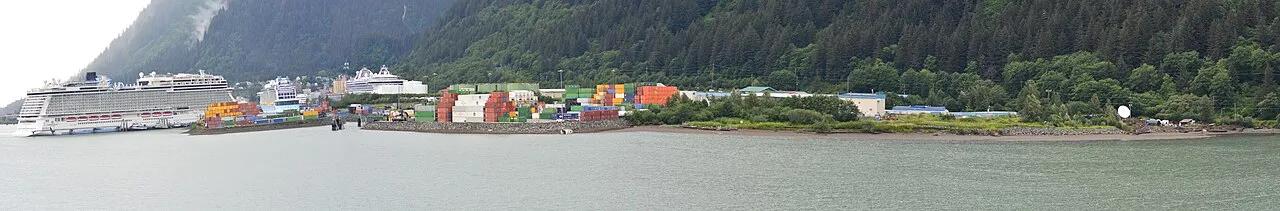 Waterfront scenery of Juneau, Alaska
