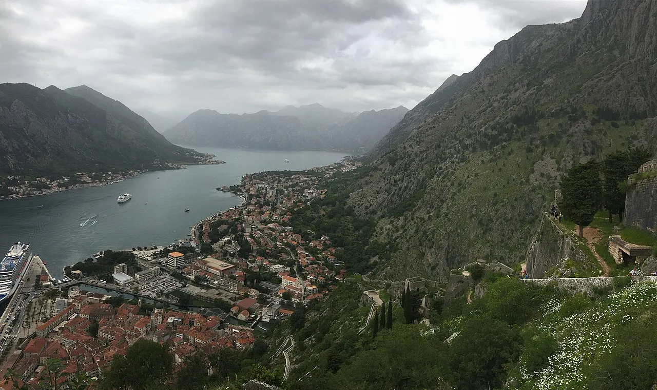 Kotor harbor view