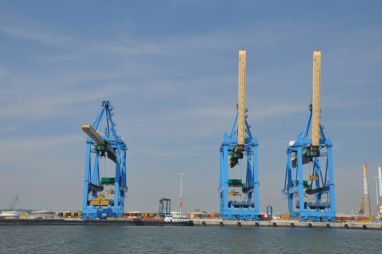 Coastal landscape of Le Havre, France