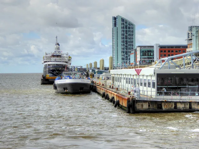Coastal landscape of Liverpool, England