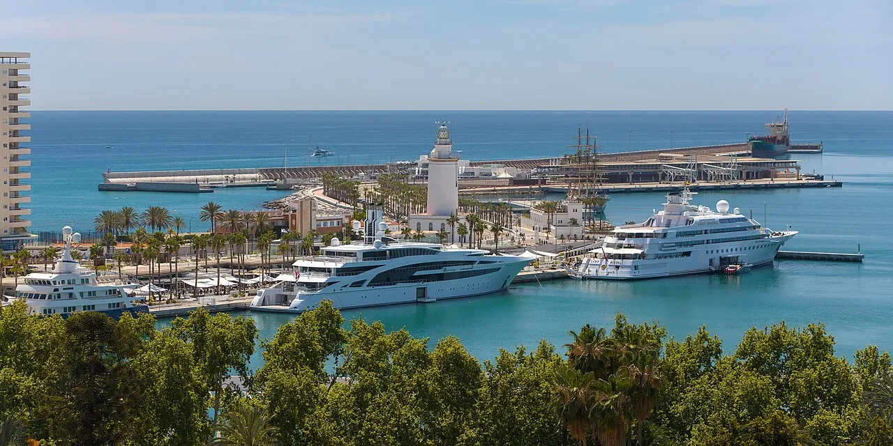 Coastal landscape of Málaga, Spain