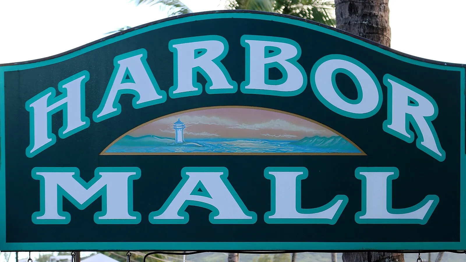 Lush tropical gardens and palm trees near Nawiliwili, Kauai
