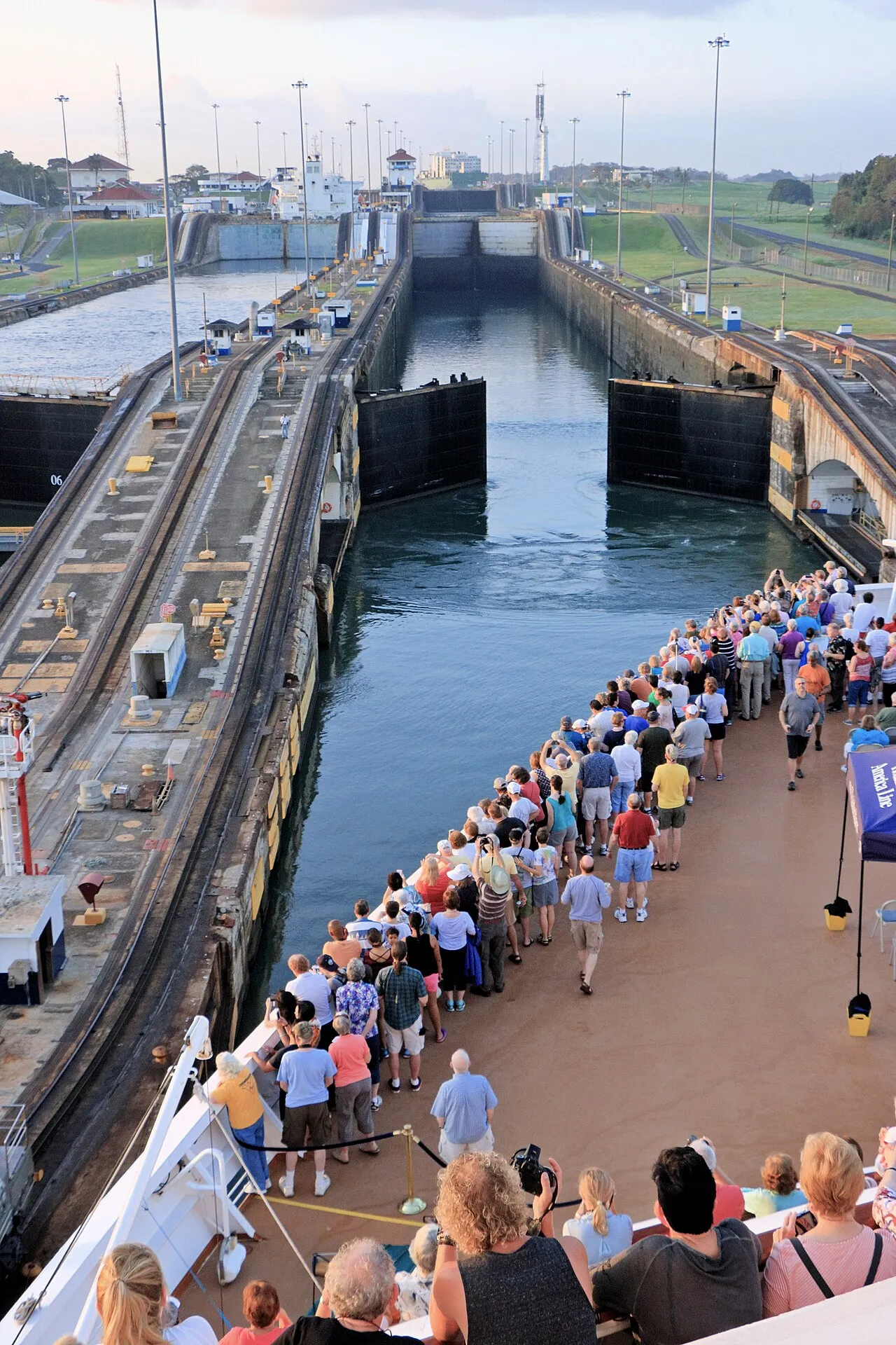 Panama Canal harbor view