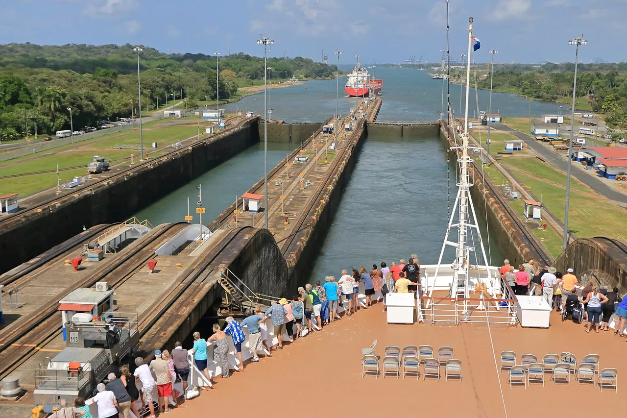 Panama Canal panoramic view