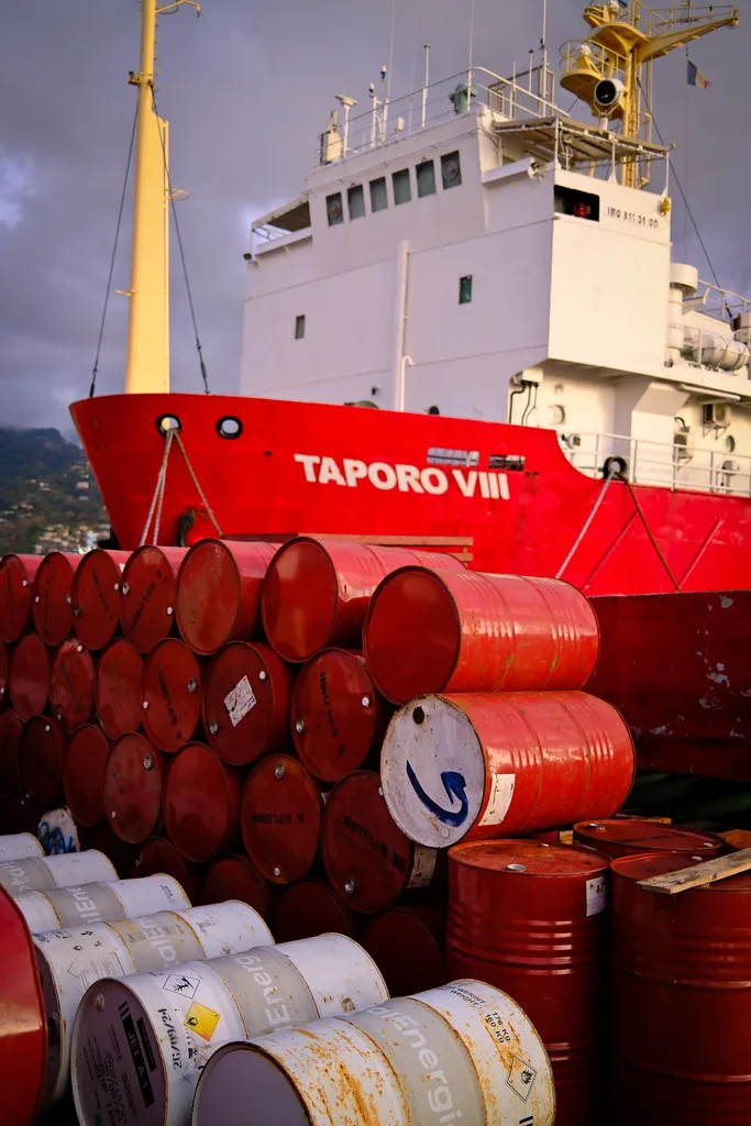 Papeete harbor and waterfront