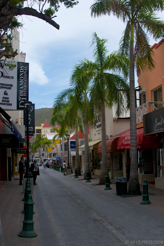 Philipsburg harbor and waterfront