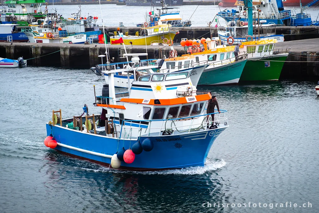 Ponta Delgada harbor and waterfront