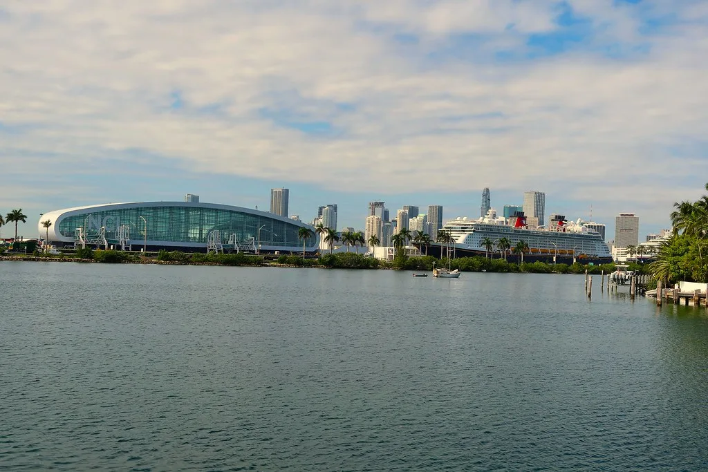 Port Miami harbor and waterfront