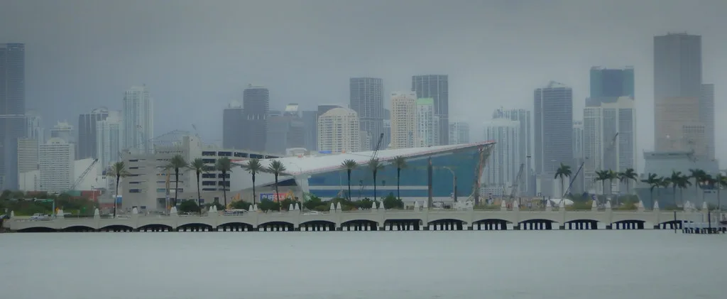 Panoramic view of Port Miami