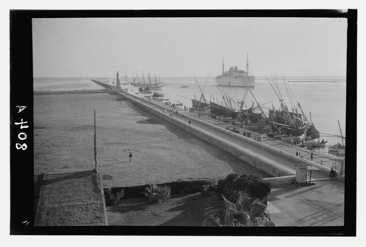 Port Said harbor and waterfront