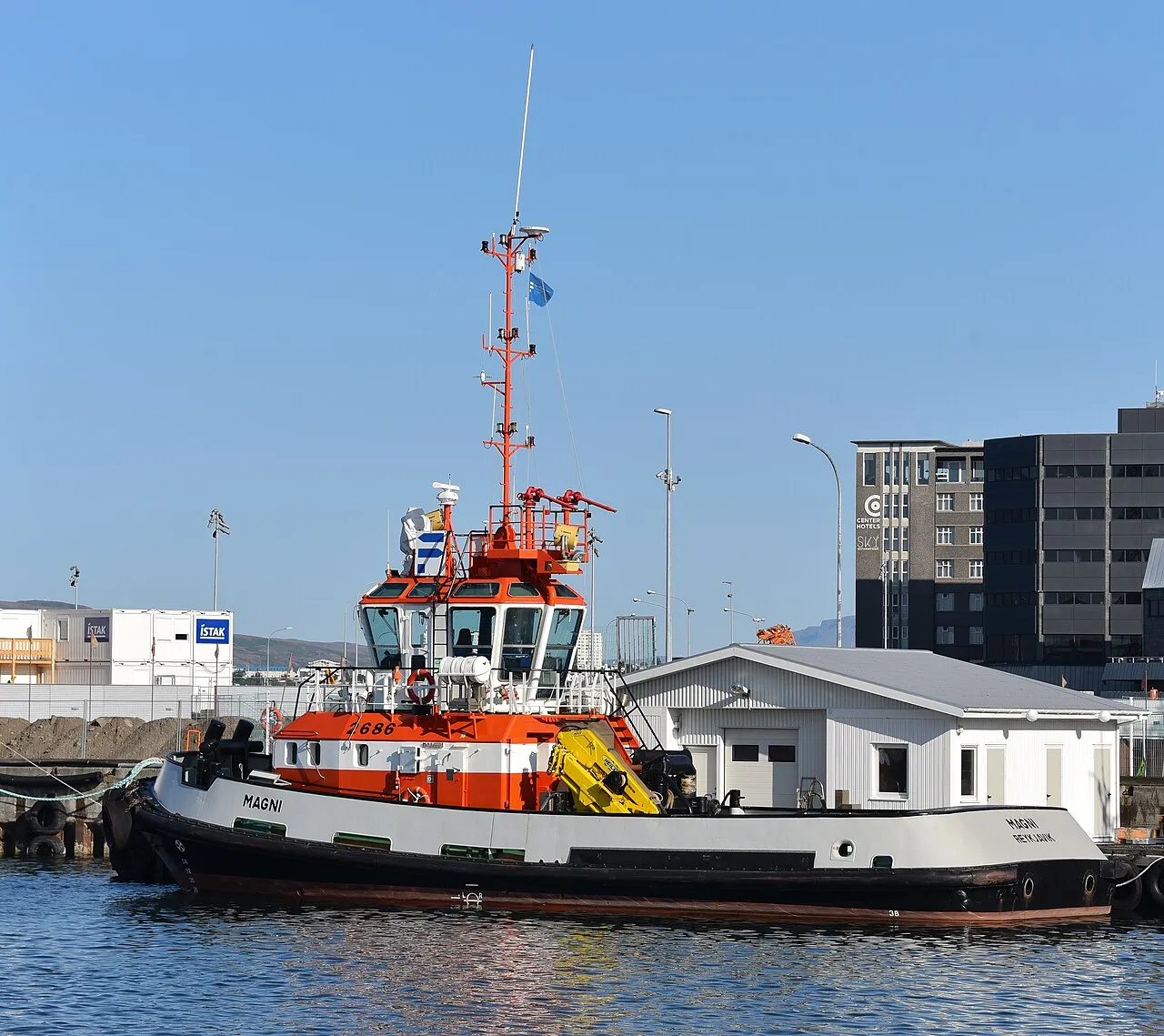 Reykjavik harbor view