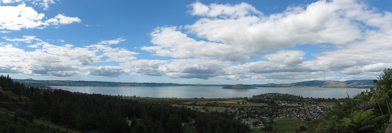 Rotorua skyline and cityscape