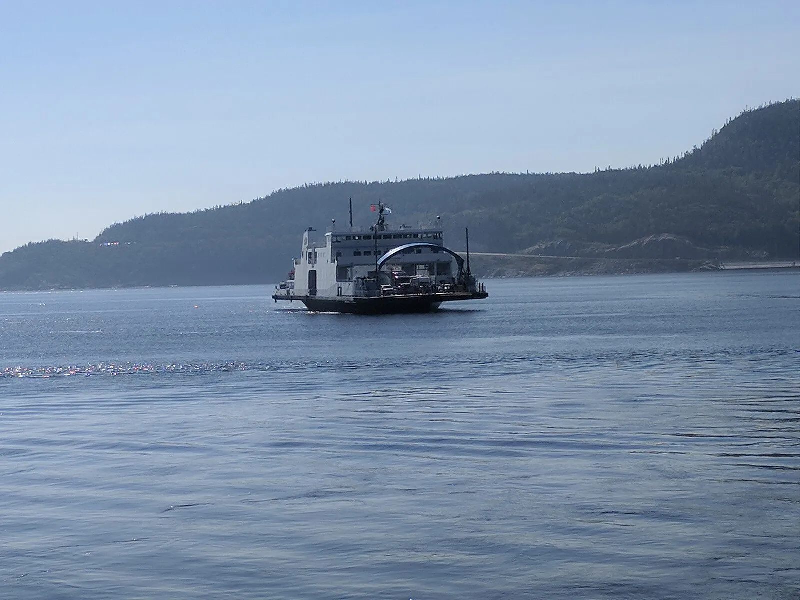 Tadoussac-Baie-Sainte-Catherine ferry crossing the Saguenay Fjord