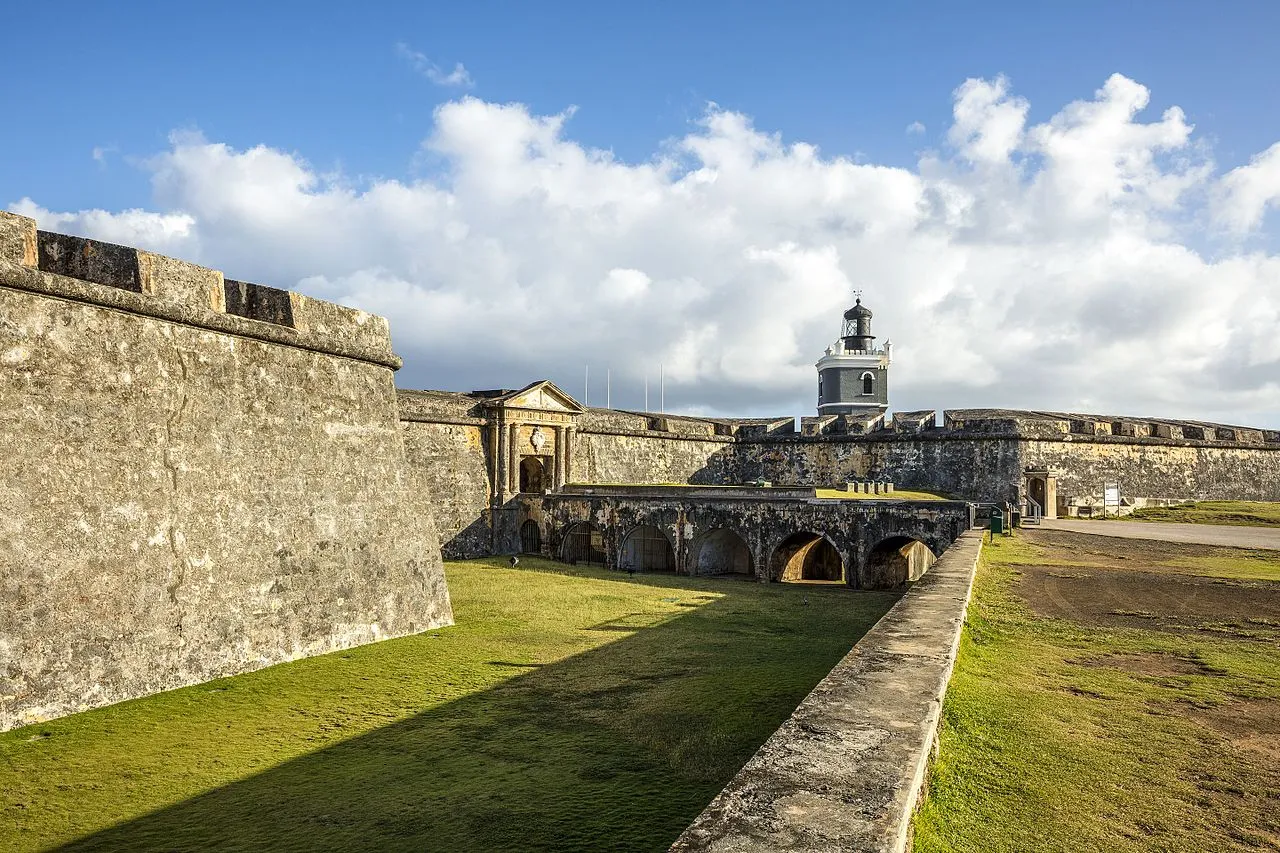 El Morro fortress walls rising above the Atlantic Ocean with sentry boxes visible