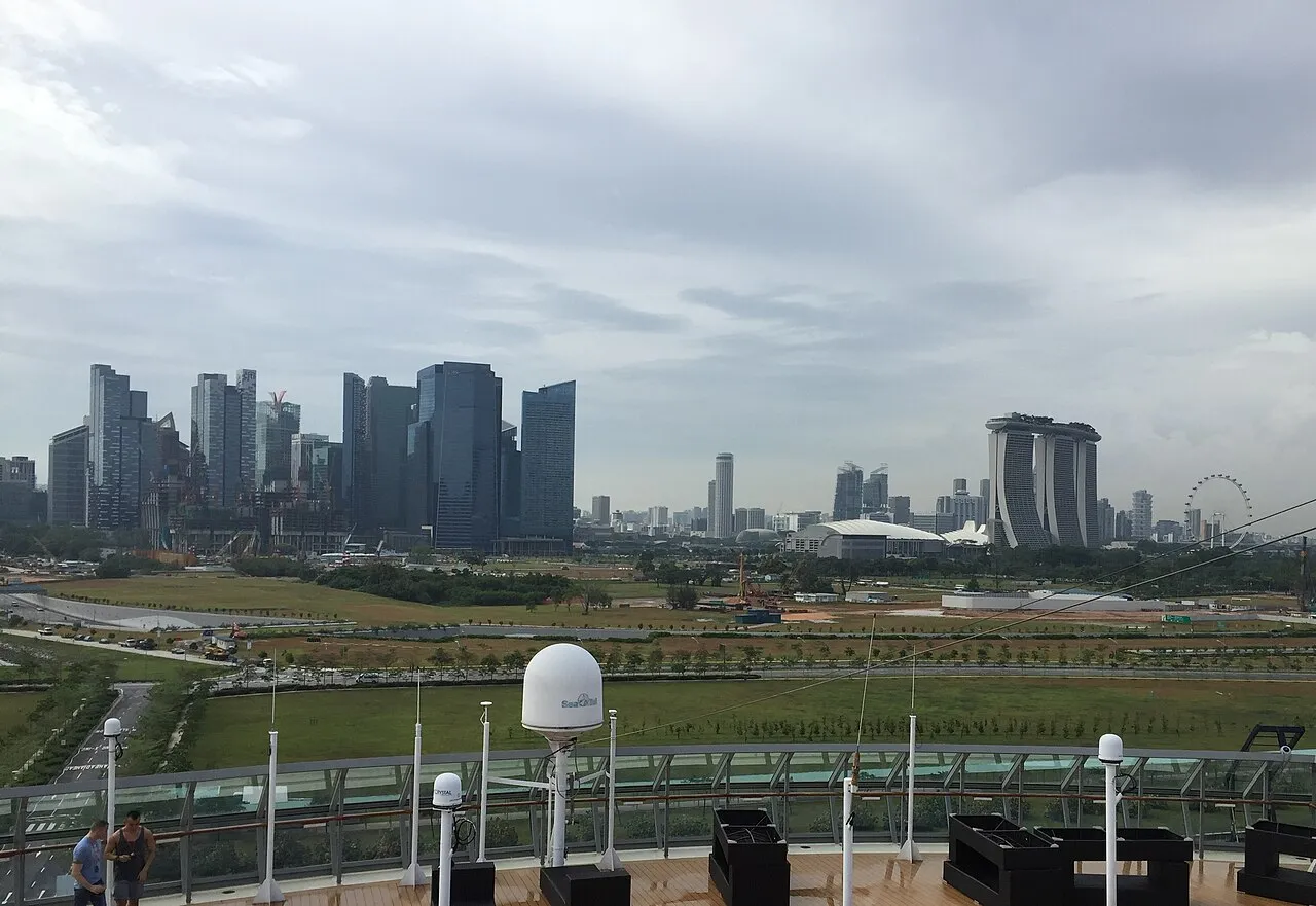 Coastal landscape of Singapore