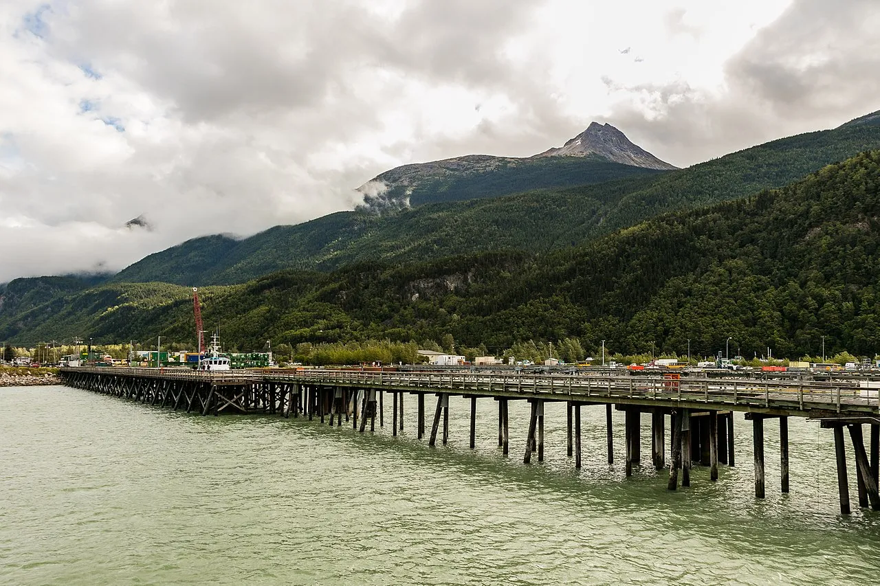 Waterfront scenery of Skagway, Alaska