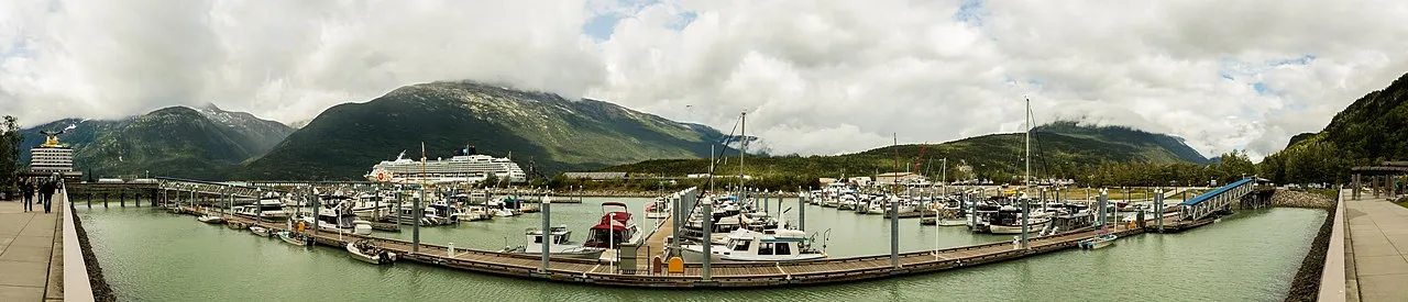 Port panorama of Skagway, Alaska