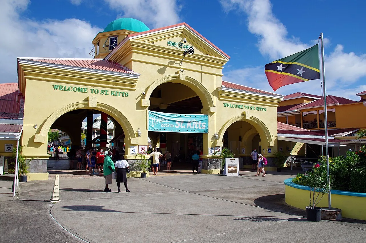Brimstone Hill Fortress UNESCO World Heritage Site perched on volcanic cone