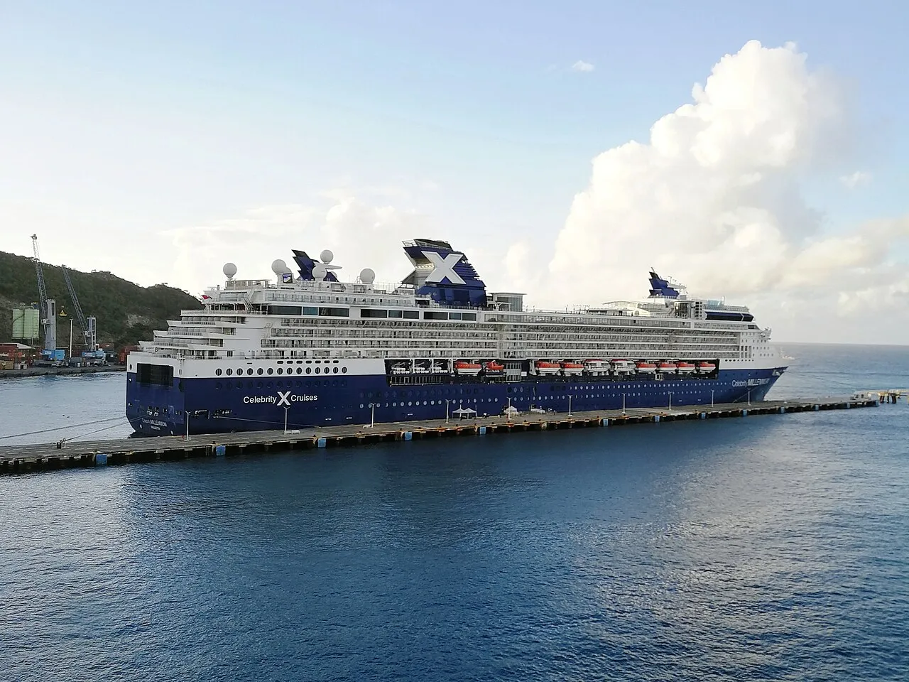 Philipsburg, St. Maarten panoramic view