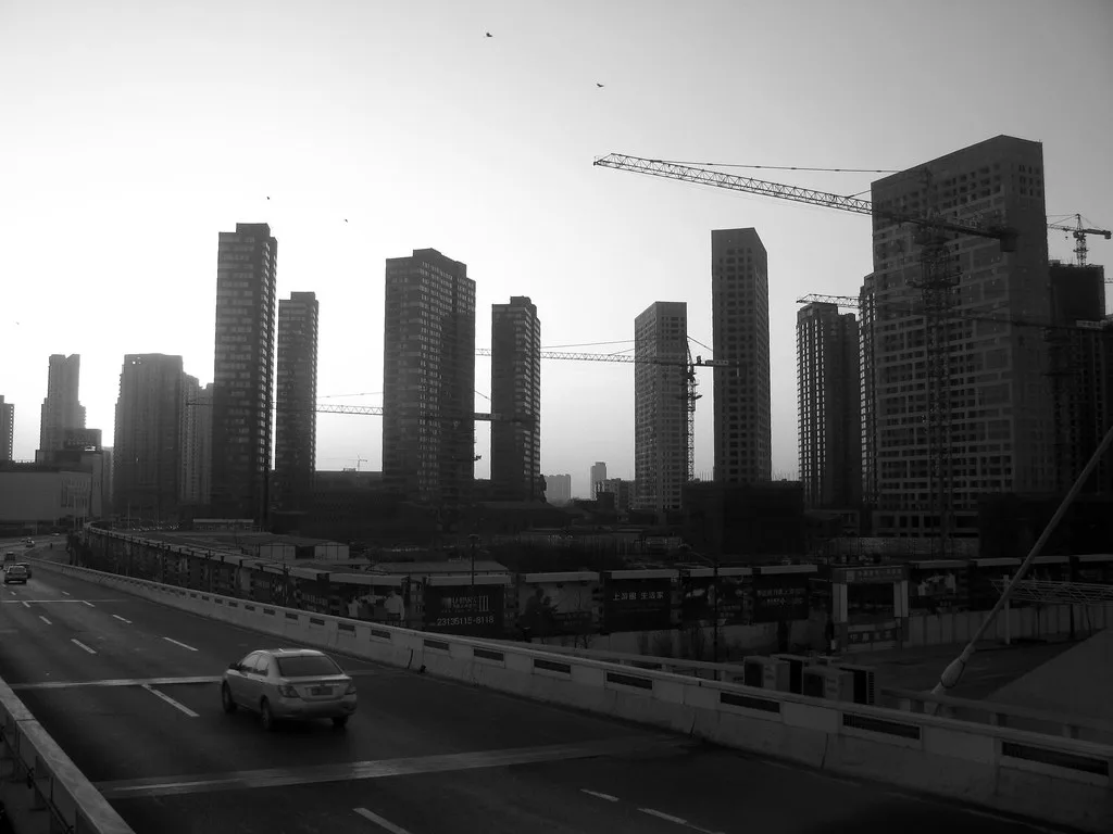 Ancient Culture Street in Tianjin with traditional Chinese architecture and carved wooden facades