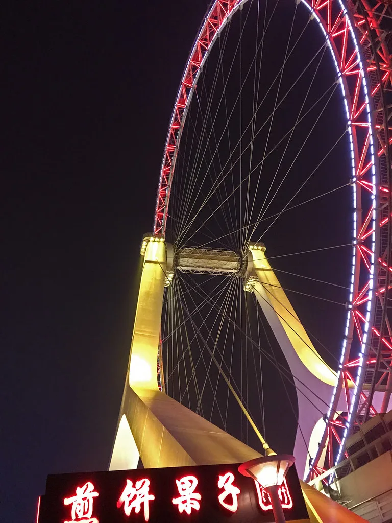 Historic European-style architecture along the Hai River waterfront in Tianjin, China