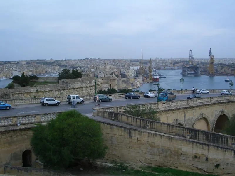 Coastal landscape of Valletta, Malta