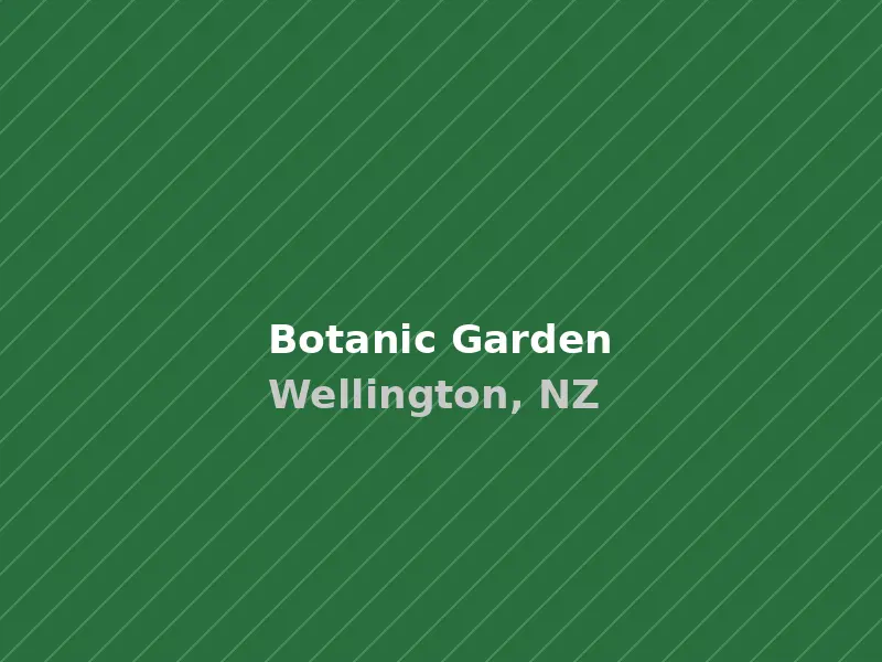 Lush native bush and formal flower beds in the Wellington Botanic Garden